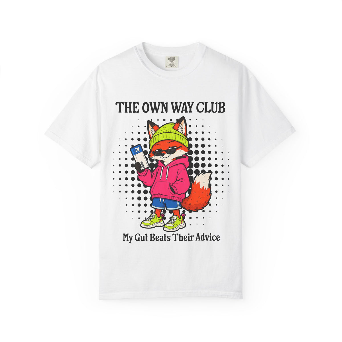 The Own Way Club Fox Illustration T-shirt | My Gut Beats Their Advice