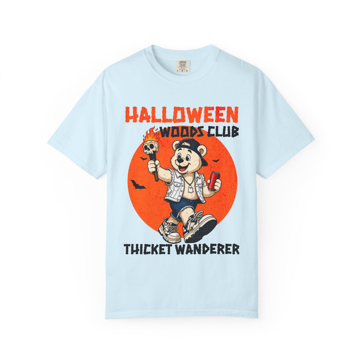 Halloween Woods Club Thicket Wanderer T-Shirt | Retro Cartoon Halloween Tee