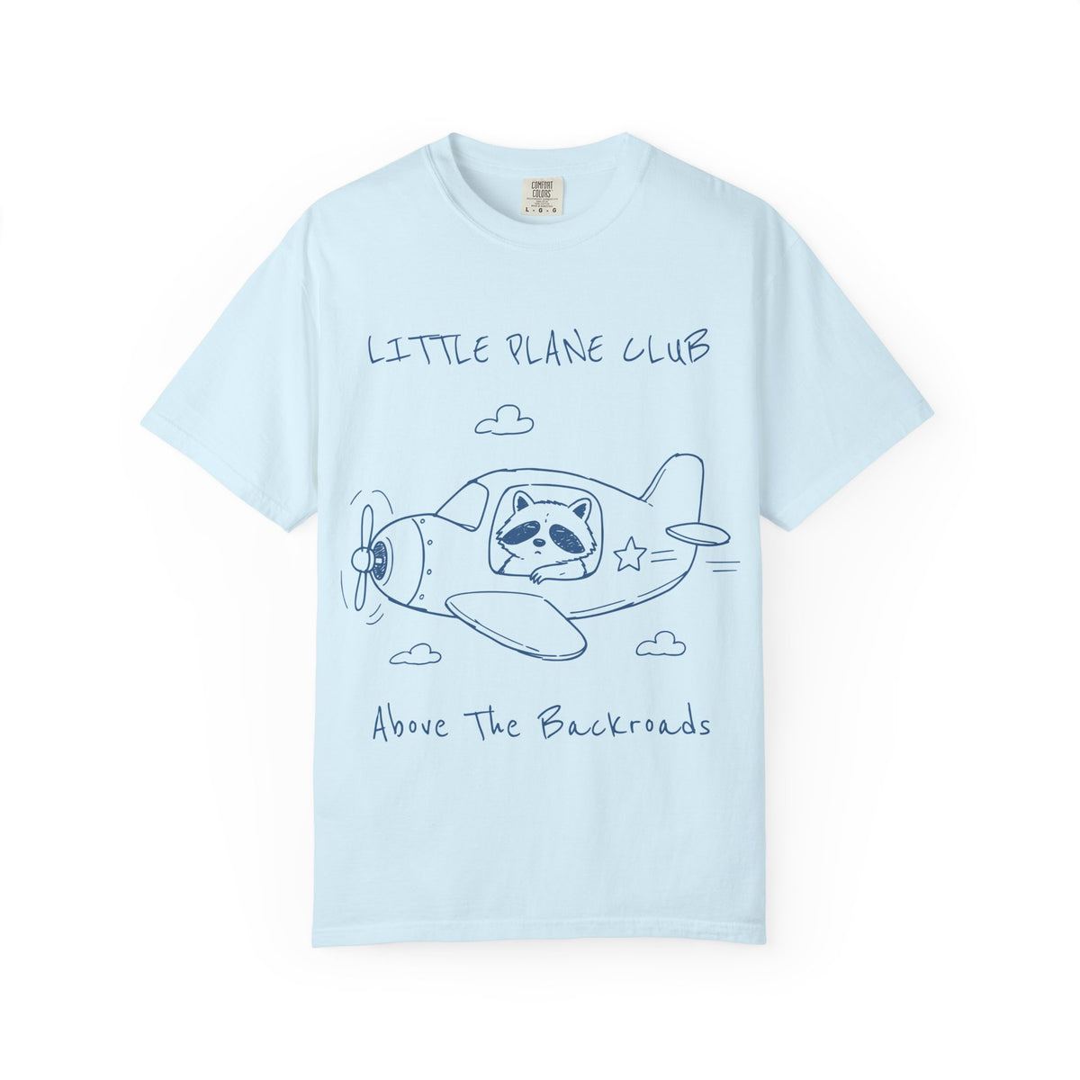 Little Plane Club raccoon pilot T-Shirt | airplane illustration, kids style