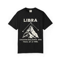 Libra Mountain Design T-shirt | Chasing Balance, One Trail at a Time