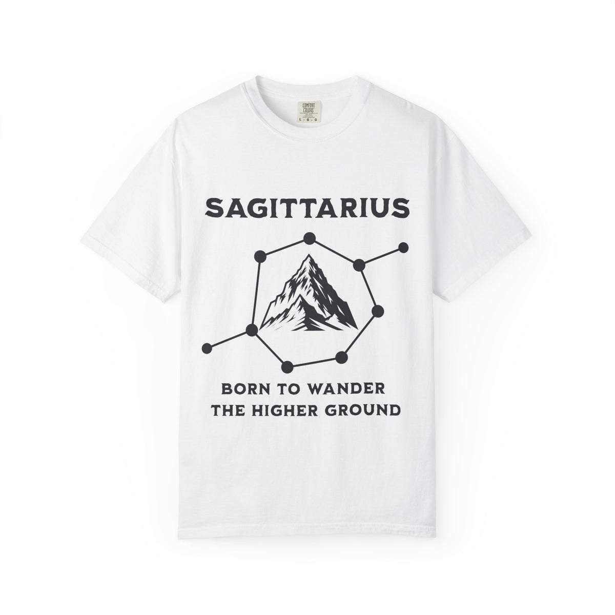 Sagittarius Constellation Mountain Born to Wander T-shirt | Zodiac Tee