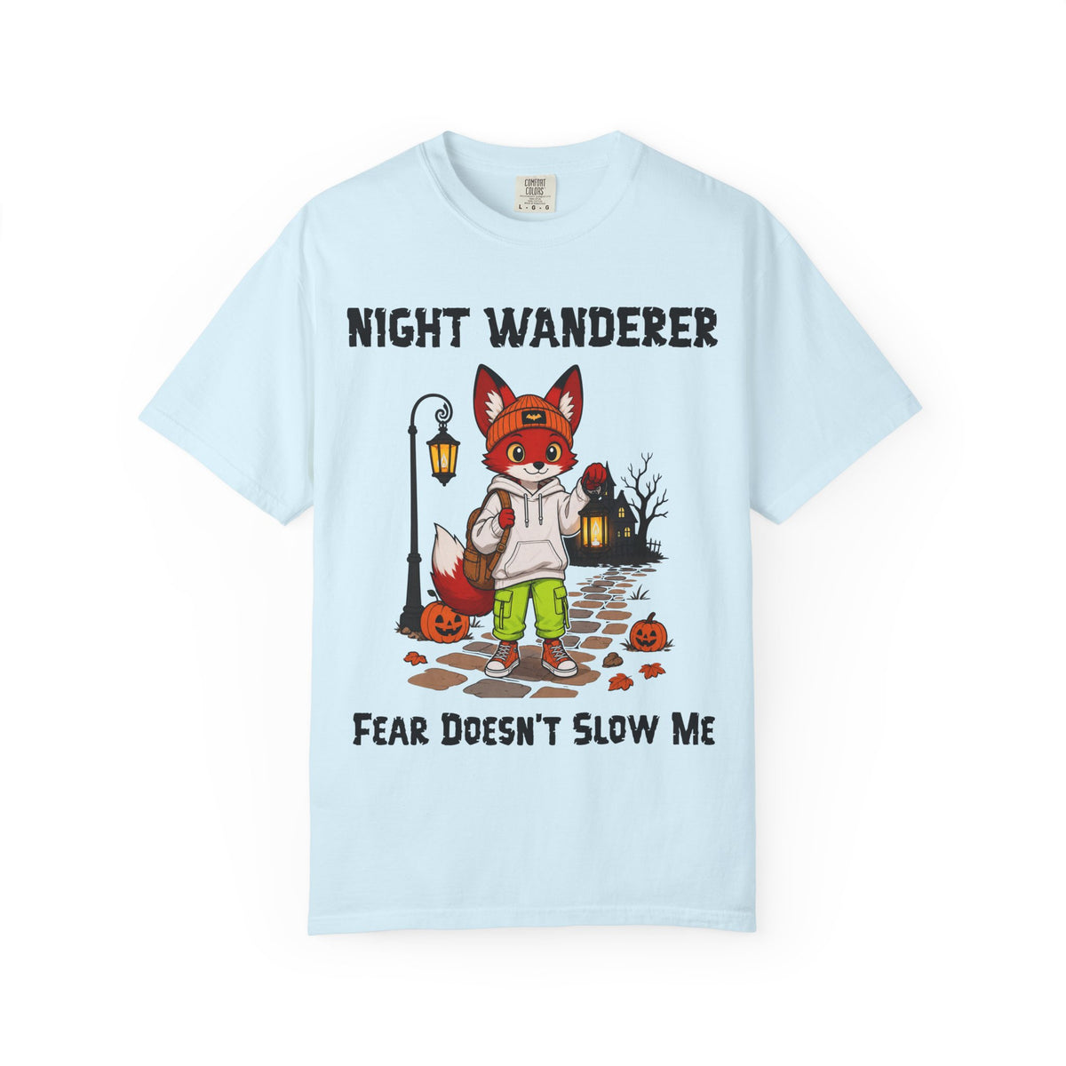 Fear Doesn't Slow Me Halloween T-Shirt | Fox Illustration T-Shirt | Spooky season shirt | Night Wanderer Club