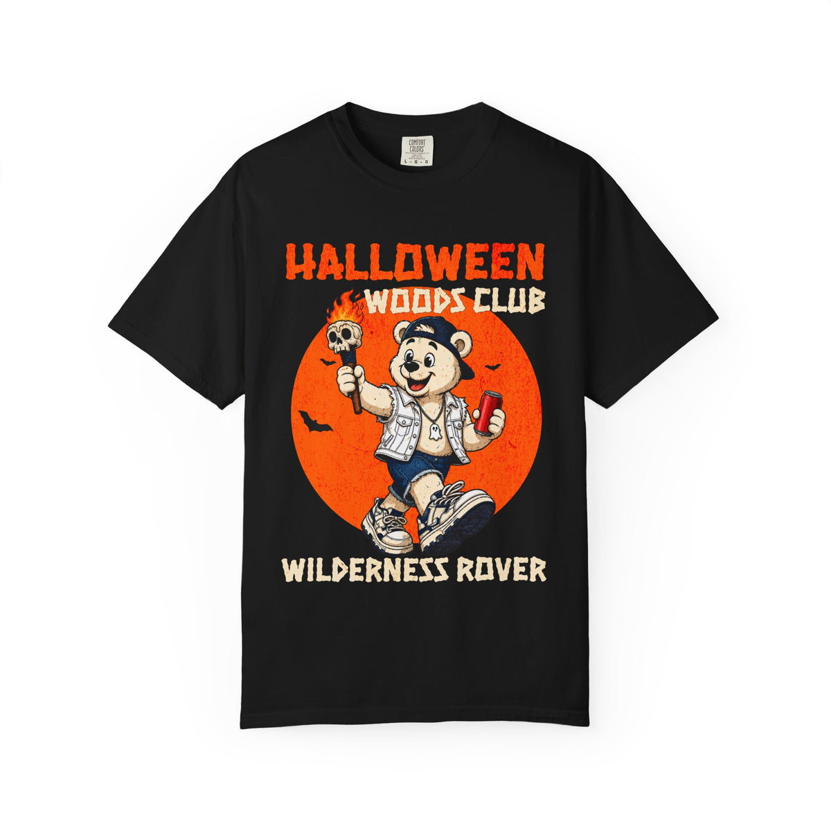 Halloween Woods Club Wilderness Rover T-shirt | Vintage Camp Cartoon