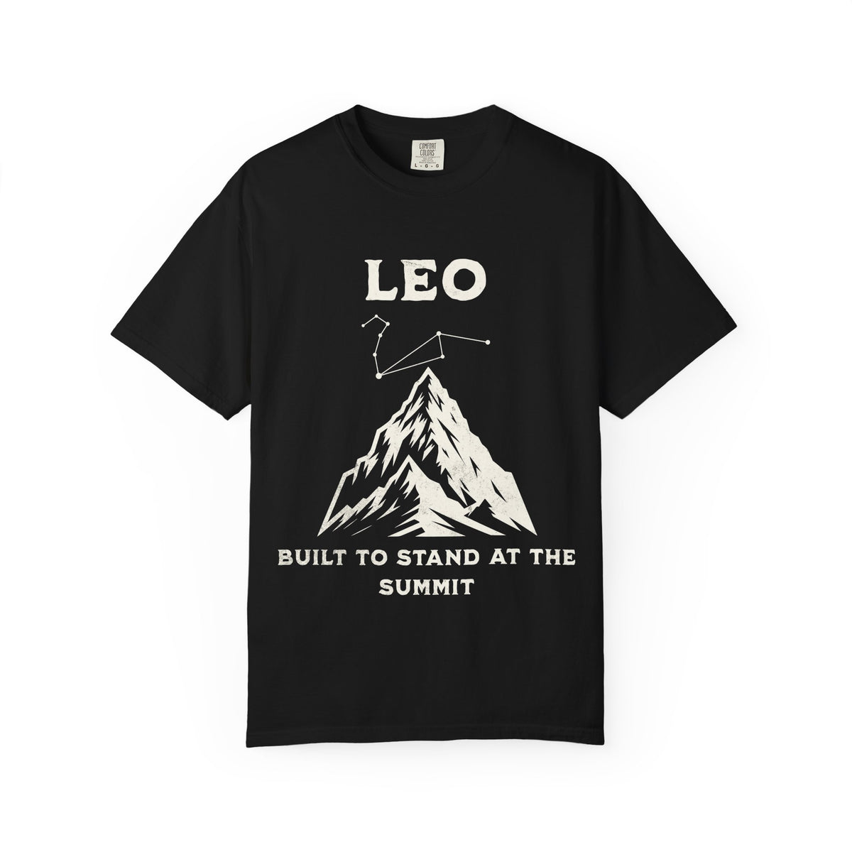 Leo Constellation Mountain T-Shirt | Built to Stand at the Summit