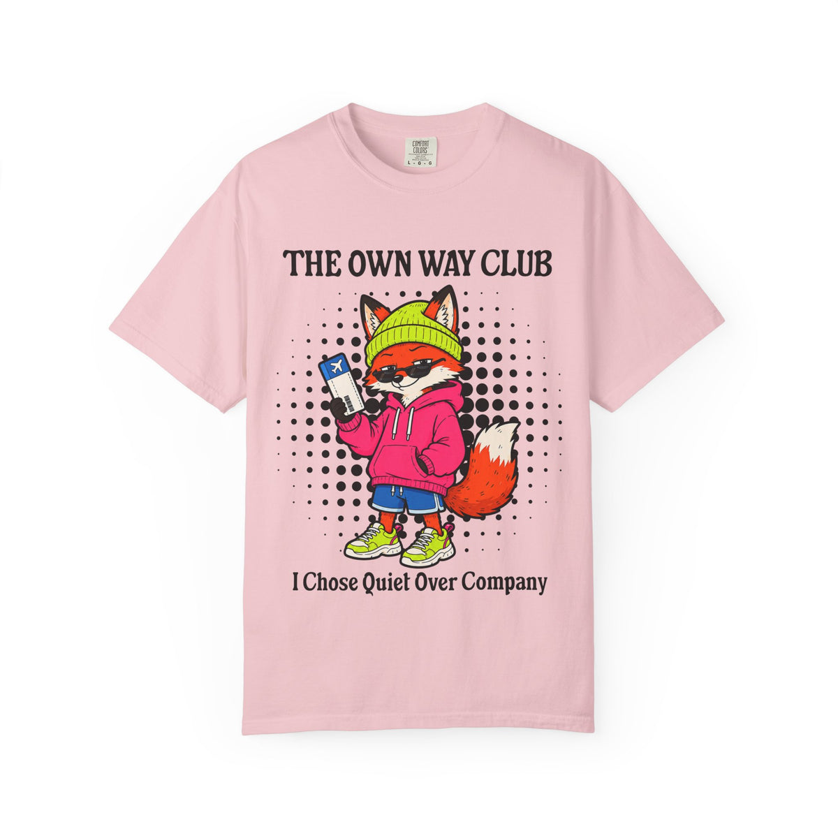The Own Way Club Fox I Chose Quiet Over Company T-shirt | Cute Fox Graphic Tee