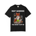 Fear Doesn't Slow Me Halloween T-Shirt | Fox Illustration T-Shirt | Spooky season shirt | Night Wanderer Club