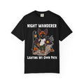 Lighting my own path Halloween T-Shirt | Bat Illustration T-Shirt | Spooky season shirt | Night Wanderer Club