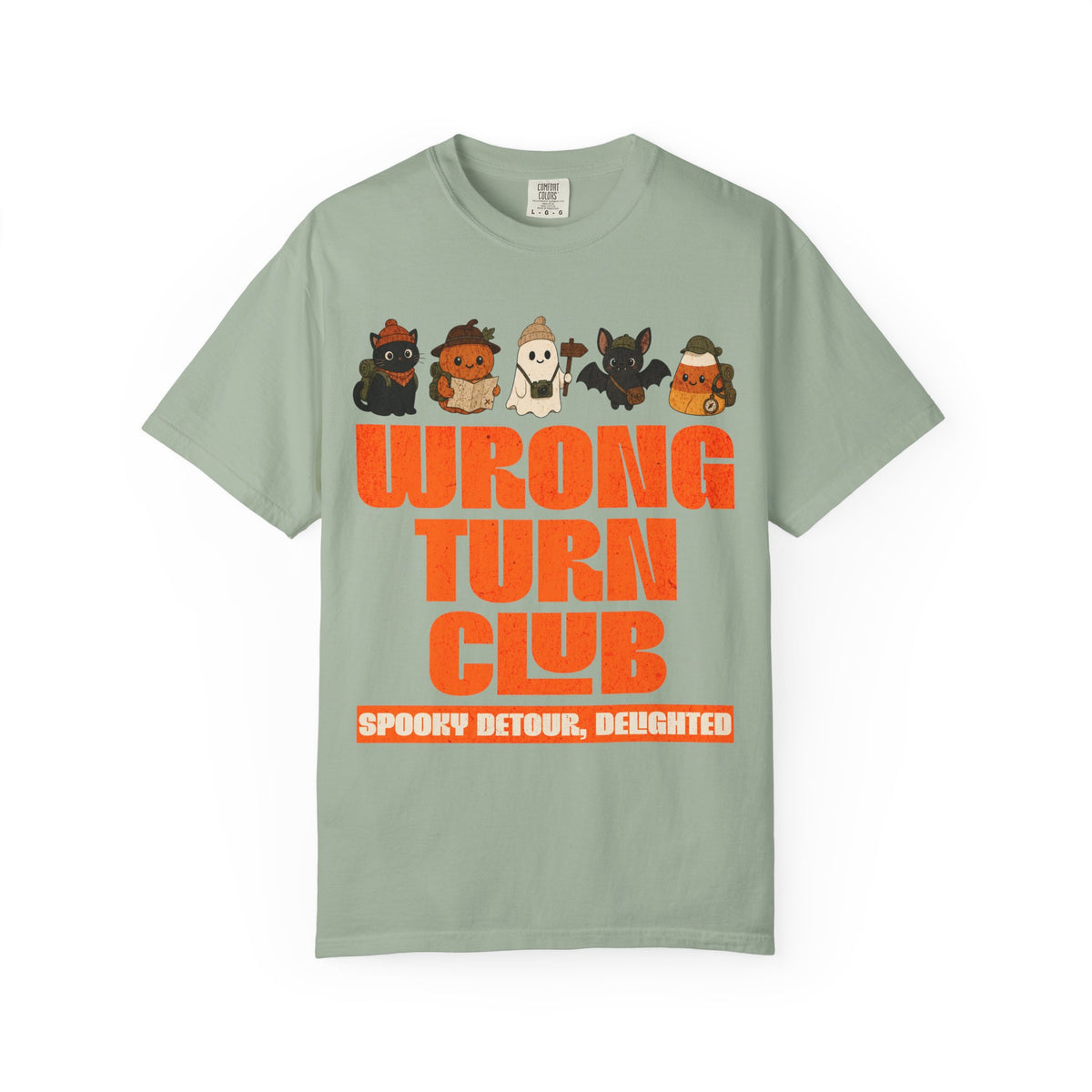Wrong Turn Club T-shirt | Cute Halloween Characters, Spooky Detour Design