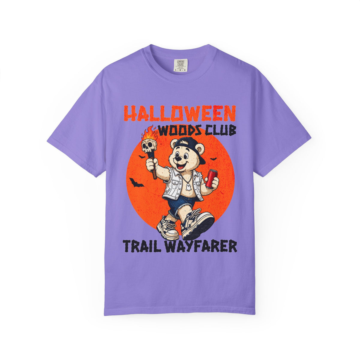 Halloween Woods Club Trail Wayfarer T-Shirt | Vintage Halloween Camping Tee