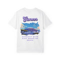 Cancer Zodiac Mountain Scene Back Design T-Shirt | Happiest With Dirt Under My Boots