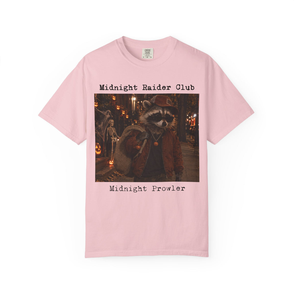Midnight Raider Club raccoon graphic T-Shirt | Midnight Prowler streetwear