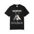 Gemini Mountain Constellation T-Shirt | Zodiac Hiking Graphic Tee