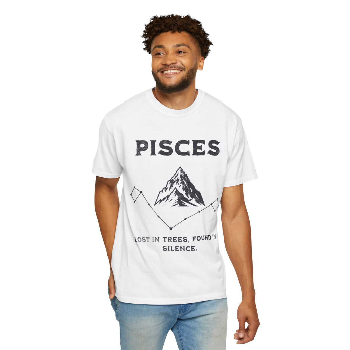 Pisces Mountains constellation T-Shirt | Lost in Trees Found in Silence