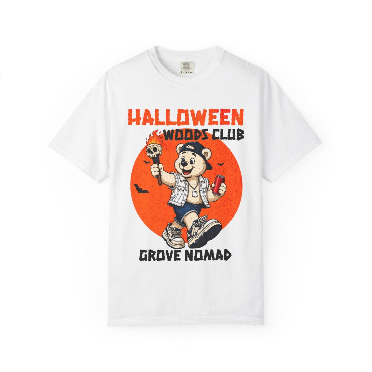 Halloween Woods Club Bear T-shirt | Grove Nomad Retro Halloween Tee