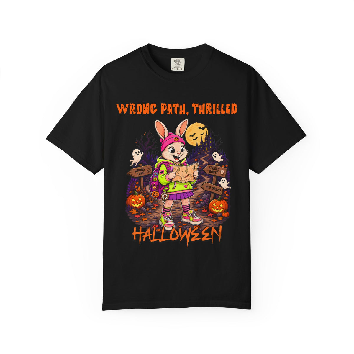 Wrong Path Thrilled Halloween bunny shirt | Halloween T-Shirt