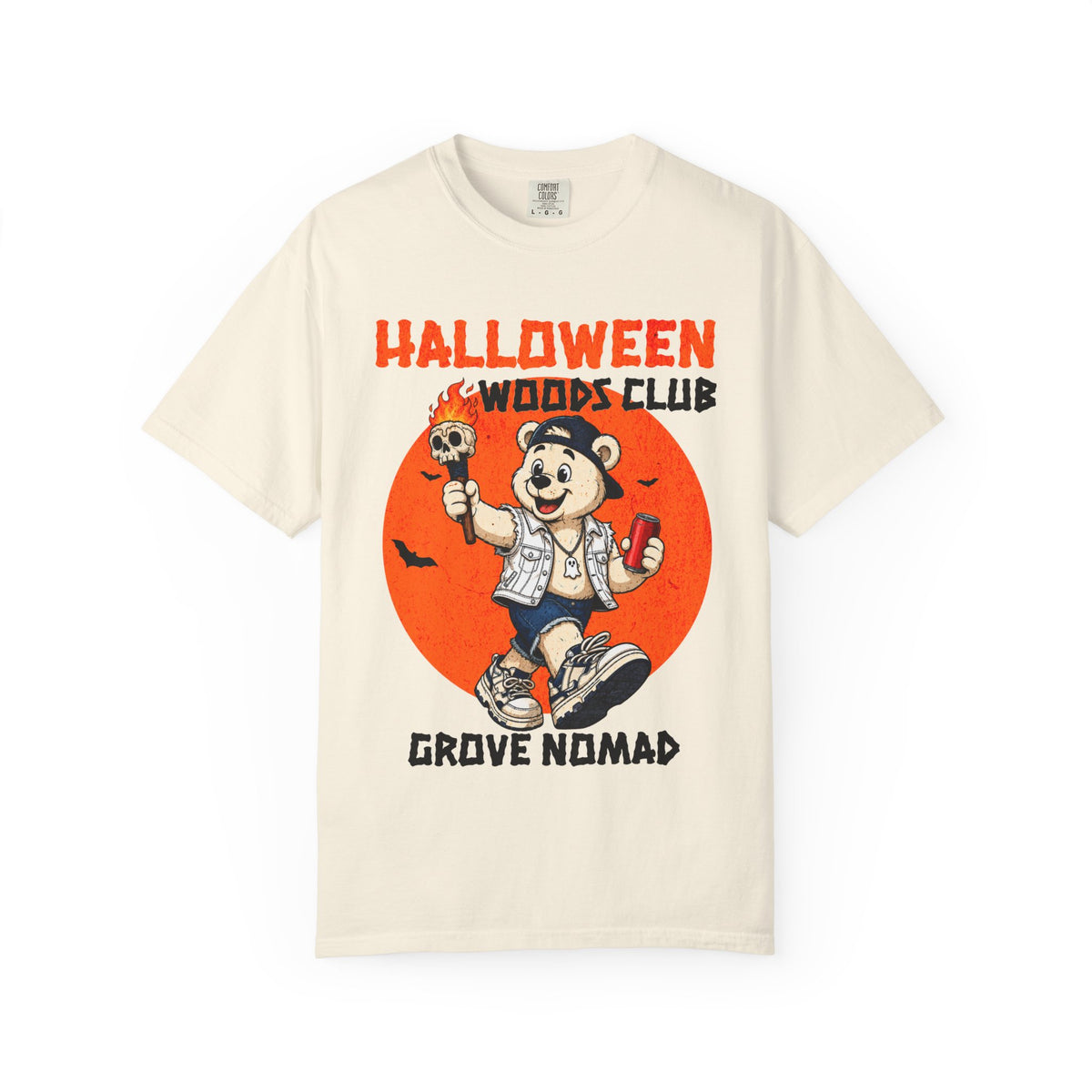 Halloween Woods Club Bear T-shirt | Grove Nomad Retro Halloween Tee