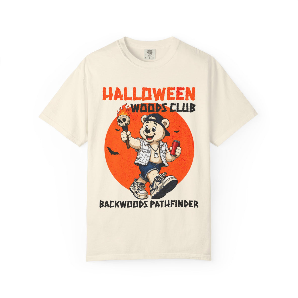 Halloween Woods Club T-Shirt | Backwoods Pathfinder Retro Mascot