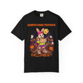 Bunny Trick-or-Treat Halloween T-shirt | Haunted Roads Preferred, Pumpkin Scene