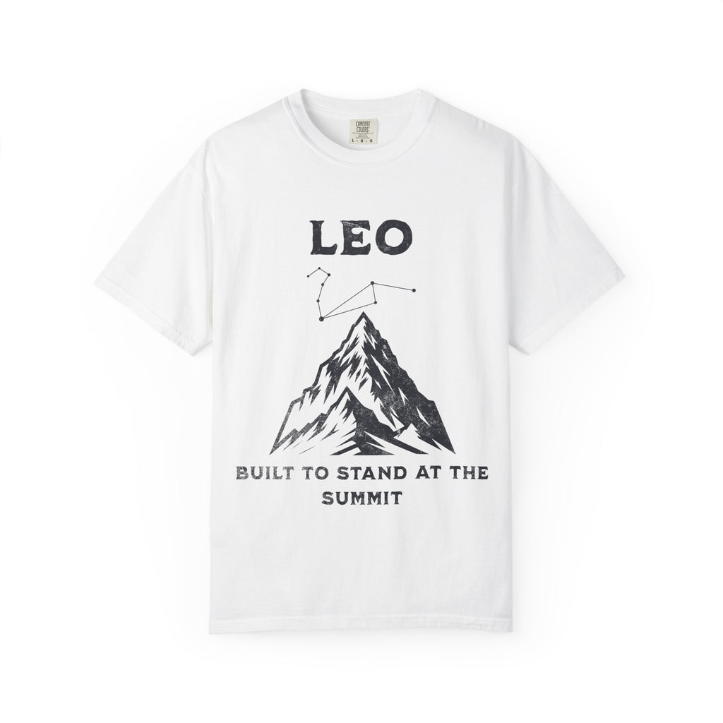 Leo Constellation Mountain T-Shirt | Built to Stand at the Summit