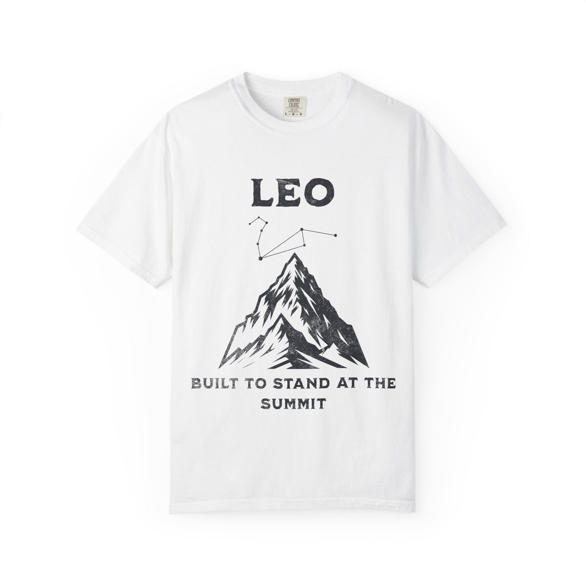 Leo Constellation Mountain T-Shirt | Built to Stand at the Summit