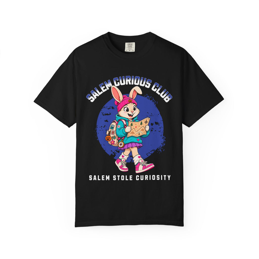 Salem Curious Club Bunny Map Graphic T-shirt | Salem Stole Curiosity