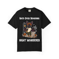 Bats Over Boarding Halloween T-Shirt | Bat Illustration T-Shirt | Spooky season shirt | Night Wanderer Club