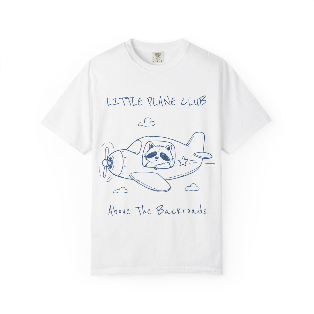 Little Plane Club raccoon pilot T-Shirt | airplane illustration, kids style