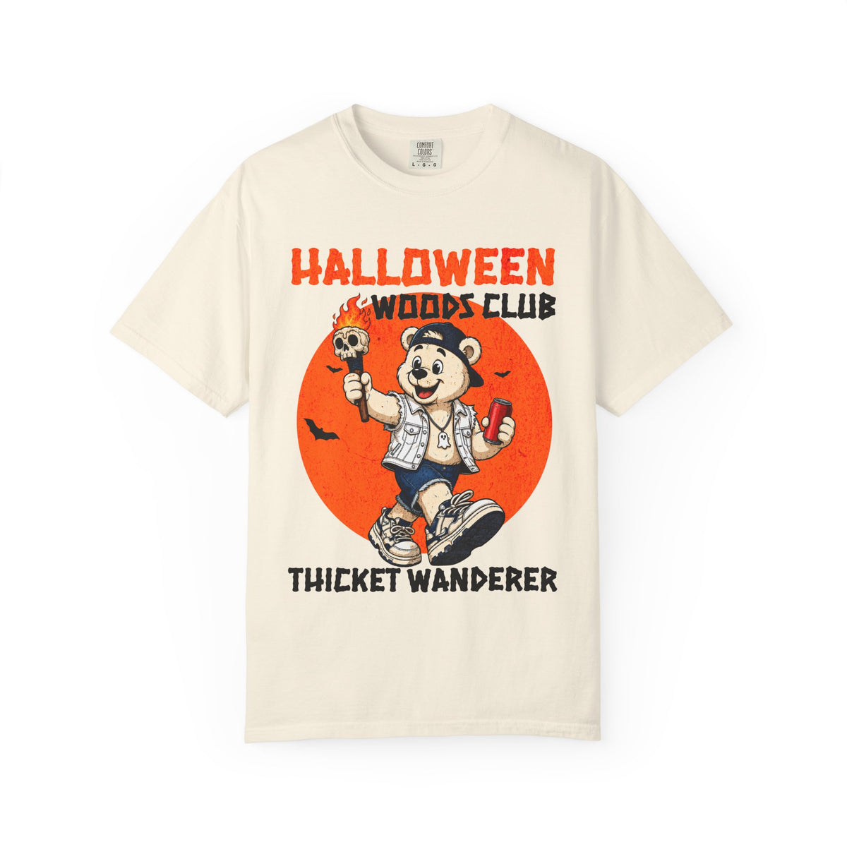 Halloween Woods Club Thicket Wanderer T-Shirt | Retro Cartoon Halloween Tee