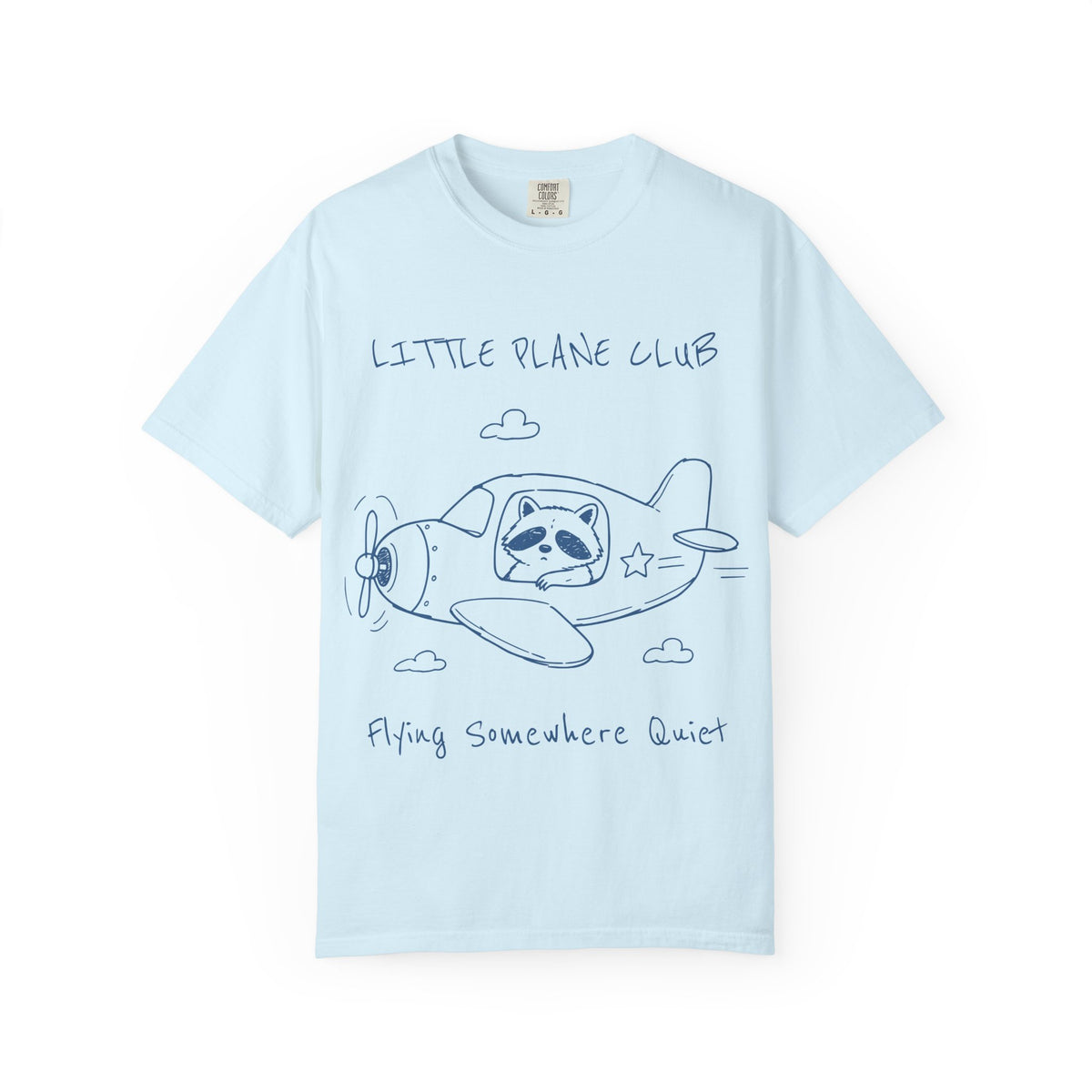 Little Plane Club sloth airplane T-shirt | cute aviation illustration