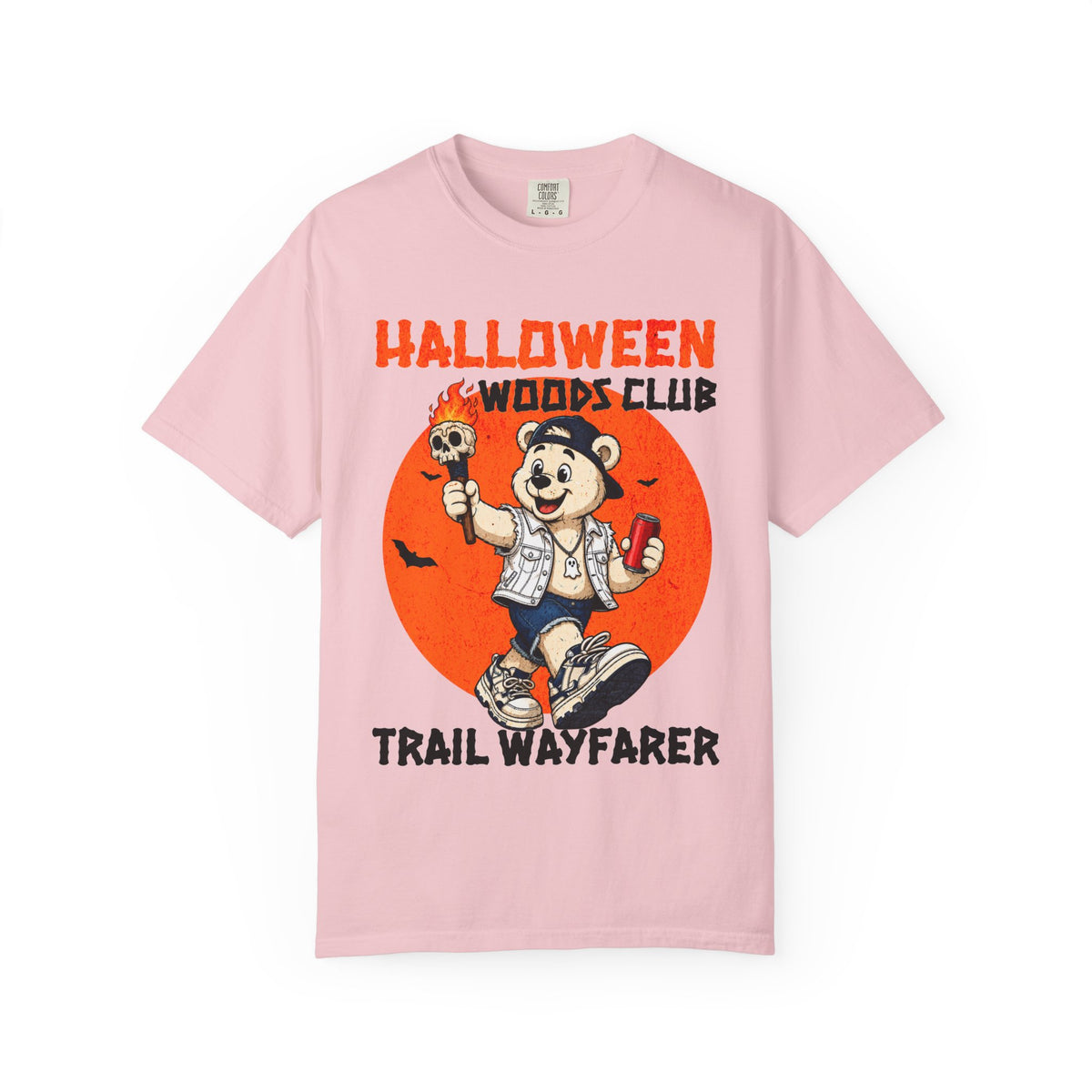 Halloween Woods Club Trail Wayfarer T-Shirt | Vintage Halloween Camping Tee