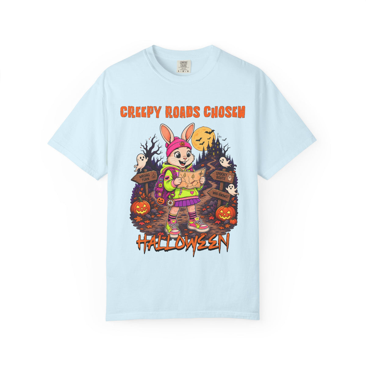 Creepy Roads Chosen Bunny Trick-or-Treat Halloween T-shirt