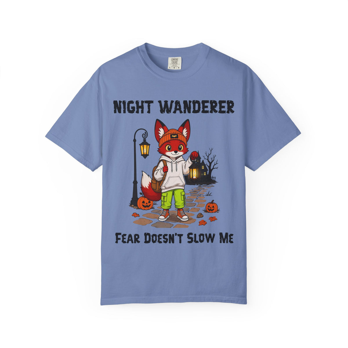 Fear Doesn't Slow Me Halloween T-Shirt | Fox Illustration T-Shirt | Spooky season shirt | Night Wanderer Club