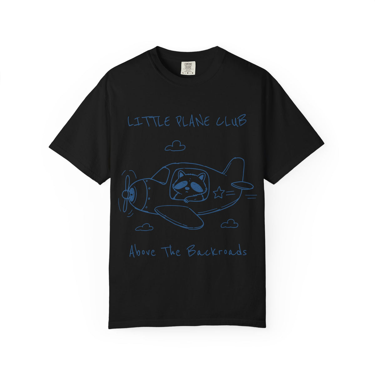 Little Plane Club raccoon pilot T-Shirt | airplane illustration, kids style