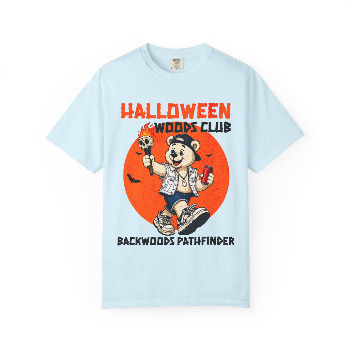 Halloween Woods Club T-Shirt | Backwoods Pathfinder Retro Mascot