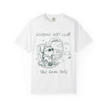 Window Seat Club Cat T-shirt | Airplane Window Illustration, Sky Views Only