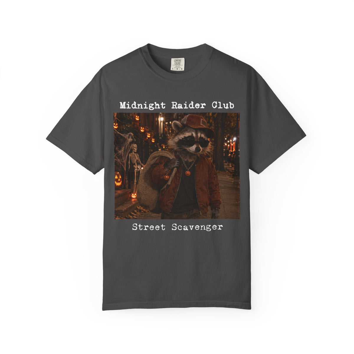 Midnight Raider Club Racoon Street Scavenger T-Shirt