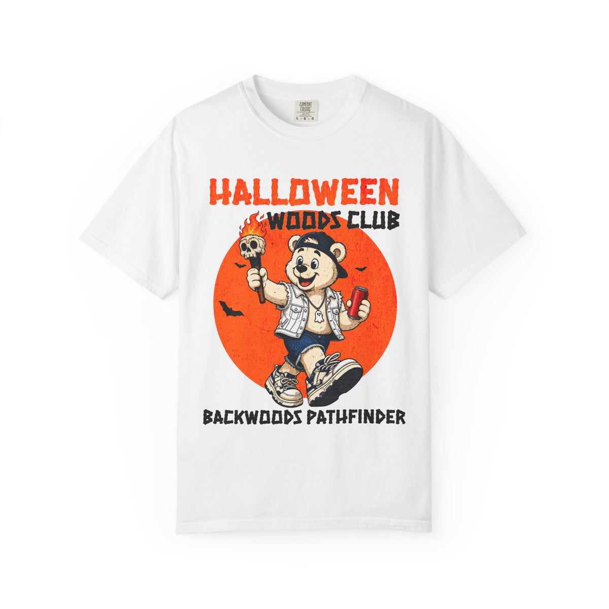 Halloween Woods Club T-Shirt | Backwoods Pathfinder Retro Mascot