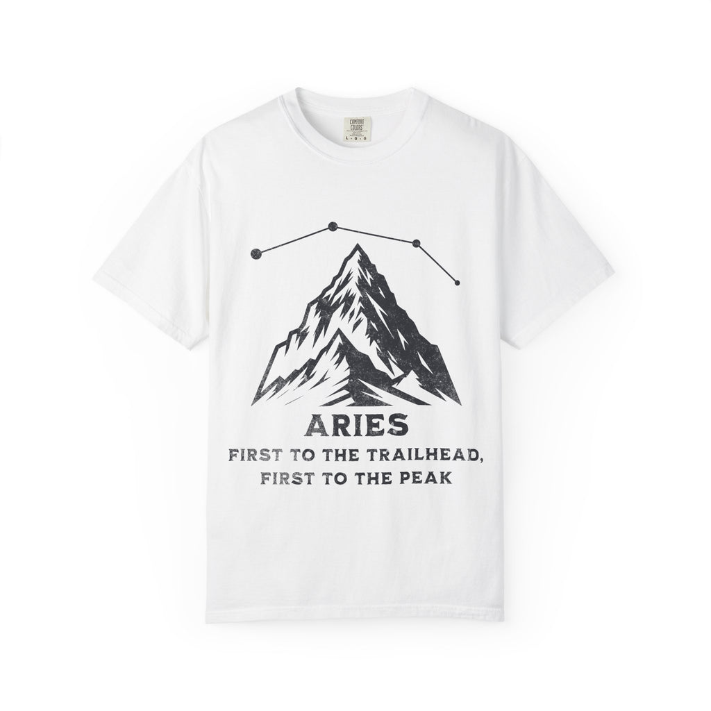Aries Constellation Mountain Tee | Zodiac Aries T-Shirt, Trailhead Peak Design