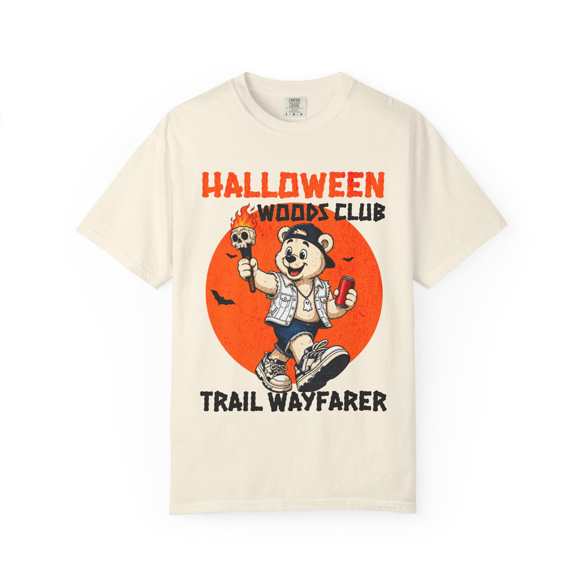 Halloween Woods Club Trail Wayfarer T-Shirt | Vintage Halloween Camping Tee