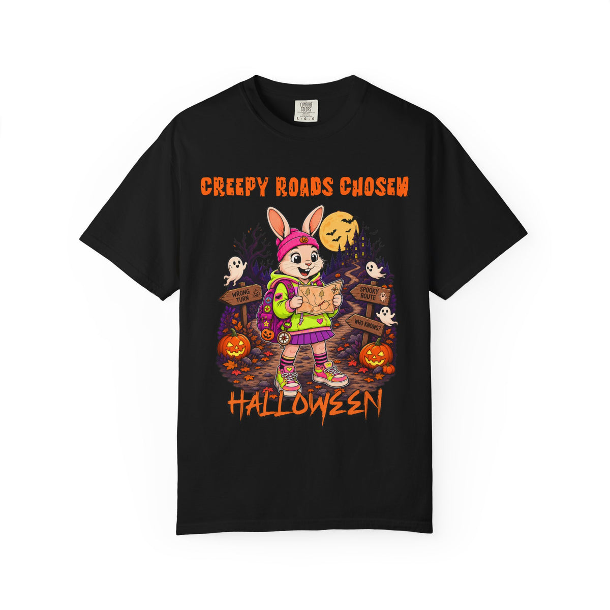 Creepy Roads Chosen Bunny Trick-or-Treat Halloween T-shirt